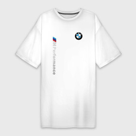 Платье-футболка хлопок с принтом BMW M Performance в Петрозаводске,  |  | auto | bmw | bmw performance | motorsport | sport | авто | автомобиль | автомобильные | бмв | бренд | марка | машины | моторспорт | спорт
