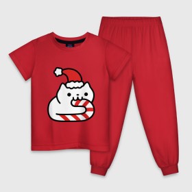 Детская пижама хлопок с принтом Kitty Candy в Петрозаводске, 100% хлопок |  брюки и футболка прямого кроя, без карманов, на брюках мягкая резинка на поясе и по низу штанин
 | Тематика изображения на принте: 2019 | дед мороз | дом | елка | желание | животные | зима | кабан | милый | мороз | настроение | новый год | пеппа | подарок | позитив | поросенок | праздник | радость | рождество | санта клаус | свинка