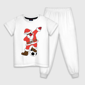 Детская пижама хлопок с принтом DAB Santa в Петрозаводске, 100% хлопок |  брюки и футболка прямого кроя, без карманов, на брюках мягкая резинка на поясе и по низу штанин
 | 2019 | дед мороз | дом | елка | желание | животные | зима | кабан | милый | мороз | настроение | новый год | пеппа | подарок | позитив | поросенок | праздник | радость | рождество | санта клаус | свинка