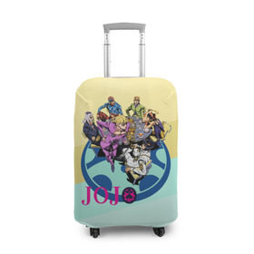 Чехол для чемодана 3D с принтом JOJO в Петрозаводске, 86% полиэфир, 14% спандекс | двустороннее нанесение принта, прорези для ручек и колес | adventure | anime | bizzare | jo jo | jojo | logo | manga | аниме | араки | ахегао | джо | джо джо | джоджо | жижа | жожа | жожо | йойо | лого | манга | мульт | мультфильм | отаку | сериал | символ | хирохико | юри | яой