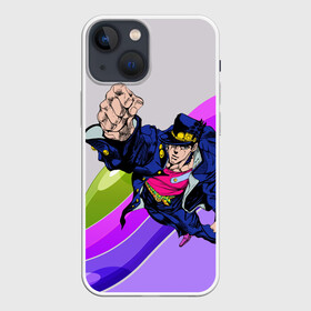 Чехол для iPhone 13 mini с принтом Jojo Jotaro в Петрозаводске,  |  | adventure | anime | bizzare | jo jo | jojo | logo | manga | аниме | араки | ахегао | джо | джо джо | джоджо | жижа | жожа | жожо | йойо | лого | манга | мульт | мультфильм | отаку | сериал | символ | хирохико | юри | яой