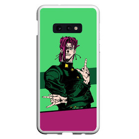 Чехол для Samsung S10E с принтом Jojo Kakyoin в Петрозаводске, Силикон | Область печати: задняя сторона чехла, без боковых панелей | Тематика изображения на принте: adventure | anime | bizzare | jo jo | jojo | logo | manga | аниме | араки | ахегао | джо | джо джо | джоджо | жижа | жожа | жожо | йойо | лого | манга | мульт | мультфильм | отаку | сериал | символ | хирохико | юри | яой