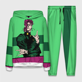 Женский костюм 3D (с толстовкой) с принтом Jojo Kakyoin в Петрозаводске,  |  | adventure | anime | bizzare | jo jo | jojo | logo | manga | аниме | араки | ахегао | джо | джо джо | джоджо | жижа | жожа | жожо | йойо | лого | манга | мульт | мультфильм | отаку | сериал | символ | хирохико | юри | яой