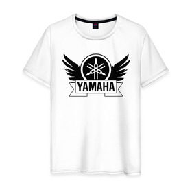 Мужская футболка хлопок с принтом Yamaha v-max в Петрозаводске, 100% хлопок | прямой крой, круглый вырез горловины, длина до линии бедер, слегка спущенное плечо. | v max | yamaha | мотоспорт | мотоцикл | чоппер | ямаха