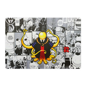Магнитный плакат 3Х2 с принтом Коро-сенсей в Петрозаводске, Полимерный материал с магнитным слоем | 6 деталей размером 9*9 см | Тематика изображения на принте: anime | аниме | коро сенсей | учитель