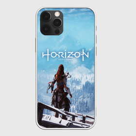 Чехол для iPhone 12 Pro с принтом HORIZON ZERO DAWN в Петрозаводске, силикон | область печати: задняя сторона чехла, без боковых панелей | aloy | game | horizon zero dawn | hunter | machine | mecha | robot | snow | spear | the frozen wilds | weapon | игры | постапокалипсис | роботы | фентези | элой