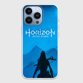 Чехол для iPhone 13 Pro с принтом HORIZON ZERO DAWN в Петрозаводске,  |  | aloy | game | horizon zero dawn | hunter | machine | mecha | robot | snow | spear | the frozen wilds | weapon | игры | постапокалипсис | роботы | фентези | элой