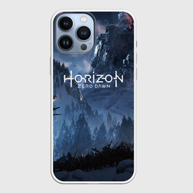 Чехол для iPhone 13 Pro Max с принтом HORIZON ZERO DAWN в Петрозаводске,  |  | aloy | game | horizon zero dawn | hunter | machine | mecha | robot | snow | spear | the frozen wilds | weapon | игры | постапокалипсис | роботы | фентези | элой