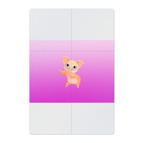 Магнитный плакат 2Х3 с принтом Танцующая свинка в Петрозаводске, Полимерный материал с магнитным слоем | 6 деталей размером 9*9 см | 2019 | голубоглазая | новыйгод | поросенок | пятачок | розовый | свинка | символгода | танцующаясвинка | танцы