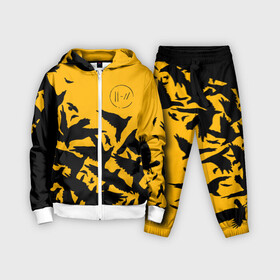 Детский костюм 3D с принтом TWENTY ONE PILOTS | 21 PILOTS | TOP в Петрозаводске,  |  | 21 pilots | 21p | crow | logo | music | rock | top | trench | twenty one pilots | вороны | группа | лого | музыка | рок