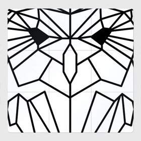 Магнитный плакат 3Х3 с принтом Полигональная сова в Петрозаводске, Полимерный материал с магнитным слоем | 9 деталей размером 9*9 см | Тематика изображения на принте: owl | polygonal owl | геометрическая сова | геометрия | полигон | полигональная сова | полигоны | сова | совенок