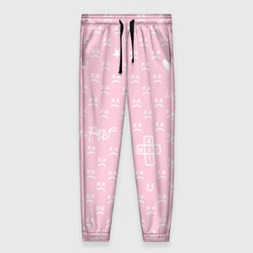 Женские брюки 3D с принтом Lil Peep pink pattern в Петрозаводске, полиэстер 100% | прямой крой, два кармана без застежек по бокам, с мягкой трикотажной резинкой на поясе и по низу штанин. В поясе для дополнительного комфорта — широкие завязки | benz truck | girls | gustav ahr | heart | hip hop | lil | lil peep | look at the sky tonight | love | peep | rap | rose | лил | лилпип | паттерн | пип | рэп | хип хоп | эмо | эмо реп