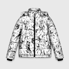 Зимняя куртка для мальчиков 3D с принтом Super Space Dogs в Петрозаводске, ткань верха — 100% полиэстер; подклад — 100% полиэстер, утеплитель — 100% полиэстер | длина ниже бедра, удлиненная спинка, воротник стойка и отстегивающийся капюшон. Есть боковые карманы с листочкой на кнопках, утяжки по низу изделия и внутренний карман на молнии. 

Предусмотрены светоотражающий принт на спинке, радужный светоотражающий элемент на пуллере молнии и на резинке для утяжки | dog | dogs | puppies | puppy | space | star | stars | super | звезды | космический | космонавт | космонавты | космос | летают | скафандр | собака | собаки | собачий | собачка | собачки | супер | щенки | щенок | щеночек | щеночки