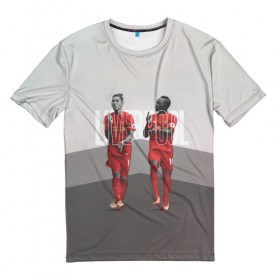 Мужская футболка 3D с принтом Liverpool в Петрозаводске, 100% полиэфир | прямой крой, круглый вырез горловины, длина до линии бедер | Тематика изображения на принте: firmino | lfc | liverpool | liverpool fc | mane | shaqiri | ливерпуль | фирмино | фк | футбол | футбольный клуб англии | шакири
