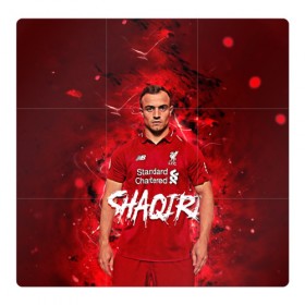 Магнитный плакат 3Х3 с принтом Shaqiri Liverpool в Петрозаводске, Полимерный материал с магнитным слоем | 9 деталей размером 9*9 см | 