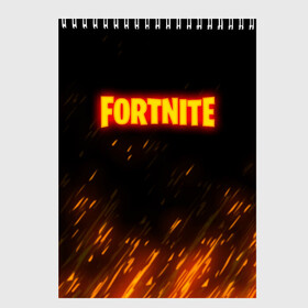 Скетчбук с принтом FORTNITE FIRE в Петрозаводске, 100% бумага
 | 48 листов, плотность листов — 100 г/м2, плотность картонной обложки — 250 г/м2. Листы скреплены сверху удобной пружинной спиралью | 2019 | armor | armour | cybersport | esport | fire | fortnite | game | llama | logo | броня | игра | киберспорт | лама | симулятор строительства | строительство | фиолетовый | фирменные цвета | фортнайт