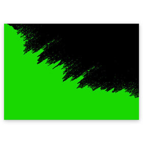 Поздравительная открытка с принтом КРАСКА И НИЧЕГО ЛИШНЕГО! в Петрозаводске, 100% бумага | плотность бумаги 280 г/м2, матовая, на обратной стороне линовка и место для марки
 | color | dirty | green | texture | yellow.paints | брызги | брызги красок | желтый | зеленый | краски | текстура