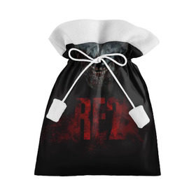 Подарочный 3D мешок с принтом Resident Evil 2 в Петрозаводске, 100% полиэстер | Размер: 29*39 см | Тематика изображения на принте: 2 | 2019 | dark | evil | game | horror | resident | zombie | зомби | зубы | игра | кровь | лого | обитель зла | ужас