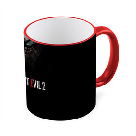 Кружка 3D с принтом Resident Evil 2 в Петрозаводске, керамика | ёмкость 330 мл | Тематика изображения на принте: 2 | 2019 | dark | evil | game | horror | resident | zombie | зомби | зубы | игра | кровь | лого | обитель зла | ужас