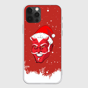 Чехол для iPhone 12 Pro Max с принтом Сатана Санта в Петрозаводске, Силикон |  | 2019 |  снег | агрессивный санта | дед мороз | демон | дьявол | злой санта | злость | новогодний | новый год | новый год 2019 | опасность | санта | сантасатана | сатана | снежинки