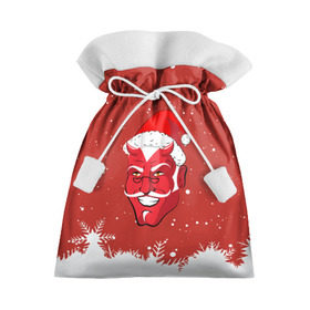 Подарочный 3D мешок с принтом Сатана Санта в Петрозаводске, 100% полиэстер | Размер: 29*39 см | 2019 |  снег | агрессивный санта | дед мороз | демон | дьявол | злой санта | злость | новогодний | новый год | новый год 2019 | опасность | санта | сантасатана | сатана | снежинки