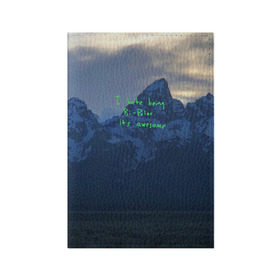 Обложка для паспорта матовая кожа с принтом Kanye West - I hate being bipolar в Петрозаводске, натуральная матовая кожа | размер 19,3 х 13,7 см; прозрачные пластиковые крепления | kanye | kanye west | yandhi | кани | кани вест | кани вэст | янди
