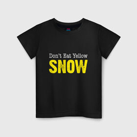 Детская футболка хлопок с принтом Не ешь жёлтый снег в Петрозаводске, 100% хлопок | круглый вырез горловины, полуприлегающий силуэт, длина до линии бедер | 2019 | дед мороз | дом | елка | желание | животные | зима | кабан | милый | мороз | настроение | новый год | пеппа | подарок | позитив | поросенок | праздник | радость | рождество | санта клаус | свинка