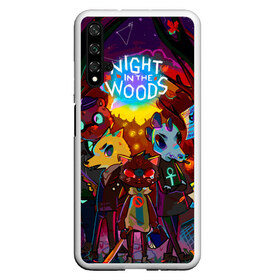 Чехол для Honor 20 с принтом Night in the Woods (1) в Петрозаводске, Силикон | Область печати: задняя сторона чехла, без боковых панелей | Тематика изображения на принте: bear | cat | fox | night | night in the woods | woods | кот | лес | лис | медведь | ночь | ночь в лесу