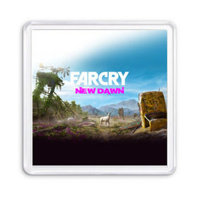 Магнит 55*55 с принтом FAR CRY NEW DAWN в Петрозаводске, Пластик | Размер: 65*65 мм; Размер печати: 55*55 мм | action | far cry | far cry new dawn | game | gamer | montana | player | shooter | usa | врата эдема | знак | игра | культ | секта | символ | символика | шутер | эдем