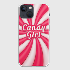 Чехол для iPhone 13 mini с принтом Candy Girl в Петрозаводске,  |  | вкусняшка | карамель | конфета | милый | няша | розовый | сладкая девочка | сладость