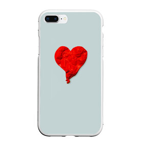 Чехол для iPhone 7Plus/8 Plus матовый с принтом Kanye West Heartbreak в Петрозаводске, Силикон | Область печати: задняя сторона чехла, без боковых панелей | kanye | kanye west | yandhi | кани | кани вест | кани вэст | янди
