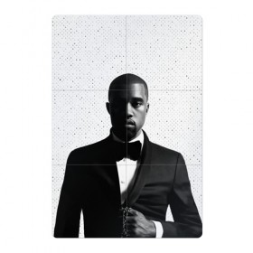 Магнитный плакат 2Х3 с принтом Kanye West Halftone в Петрозаводске, Полимерный материал с магнитным слоем | 6 деталей размером 9*9 см | kanye | kanye west | yandhi | кани | кани вест | кани вэст | янди