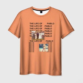 Мужская футболка 3D с принтом Kanye West PABLO в Петрозаводске, 100% полиэфир | прямой крой, круглый вырез горловины, длина до линии бедер | Тематика изображения на принте: kanye | kanye west | yandhi | кани | кани вест | кани вэст | янди