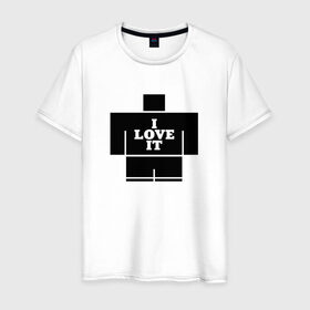 Мужская футболка хлопок с принтом Kanye West - I Love It в Петрозаводске, 100% хлопок | прямой крой, круглый вырез горловины, длина до линии бедер, слегка спущенное плечо. | 