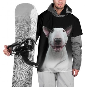 Накидка на куртку 3D с принтом Oh snap! в Петрозаводске, 100% полиэстер |  | bull terrier | dog |   | бультерьер | собака