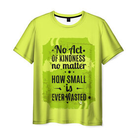 Мужская футболка 3D с принтом No Act в Петрозаводске, 100% полиэфир | прямой крой, круглый вырез горловины, длина до линии бедер | Тематика изображения на принте: мода | мотивация | настроения | позитив | прикол | пятна | тренд | яркие