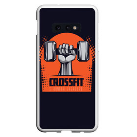 Чехол для Samsung S10E с принтом Crossfit в Петрозаводске, Силикон | Область печати: задняя сторона чехла, без боковых панелей | мода | мотивация | настроения | позитив | прикол | пятна | тренд | яркие