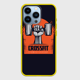 Чехол для iPhone 13 Pro с принтом Crossfit в Петрозаводске,  |  | Тематика изображения на принте: мода | мотивация | настроения | позитив | прикол | пятна | тренд | яркие