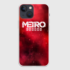 Чехол для iPhone 13 mini с принтом Metro Exodus в Петрозаводске,  |  | 2019 | 2033 | exodus | game | logo | metro | red | апокалипсис | игра | исход | красный | лого | метро | сталкер