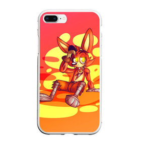 Чехол для iPhone 7Plus/8 Plus матовый с принтом FNAF Foxy в Петрозаводске, Силикон | Область печати: задняя сторона чехла, без боковых панелей | five | five nights at freddys | fnaf | fox | foxy | freddy | nights | лис | ночь | пират | пять ночей с фредди | фнаф | фредди