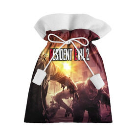 Подарочный 3D мешок с принтом Resident Evil 2 в Петрозаводске, 100% полиэстер | Размер: 29*39 см | Тематика изображения на принте: 2 | biohazard | evil | g | horror | resident | survival | вирус | зла | зомби | монстры | обитель