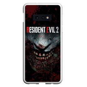 Чехол для Samsung S10E с принтом Resident Evil 2 Remake в Петрозаводске, Силикон | Область печати: задняя сторона чехла, без боковых панелей | 2019 | biohazard | blood | corporation | corps | evil | horror | remake | resident | survival | umbrella | zombie | амбрелла | выживание | зла | зомби | корпорация | кровь | обитель | ремейк | ужасы