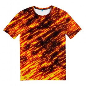 Мужская футболка 3D с принтом FIRESTORM в Петрозаводске, 100% полиэфир | прямой крой, круглый вырез горловины, длина до линии бедер | Тематика изображения на принте: 