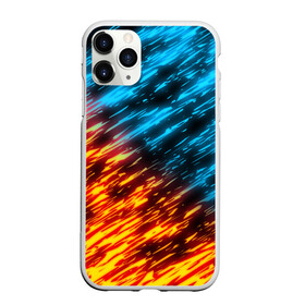 Чехол для iPhone 11 Pro Max матовый с принтом БИТВА СТИХИЙ в Петрозаводске, Силикон |  | blue | bright | fire | heat | ice | light | orange | wildfire | битва огней | битва стихий | искры | огненный | огонь | оранжевый | пламя | пожар