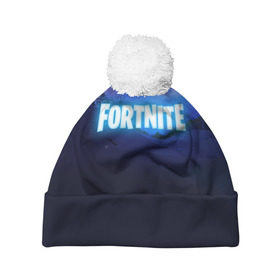 Шапка 3D c помпоном с принтом FORTNITE WINTER ROYALE в Петрозаводске, 100% полиэстер | универсальный размер, печать по всей поверхности изделия | 2019 | armor | armour | christmas | cybersport | esport | fortnite | game | llama | logo | winter | броня | зима | игра | киберспорт | лама | новогодний | новый год | фиолетовый | фирменные цвета | фортнайт