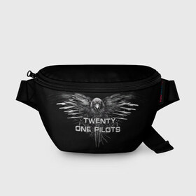 Поясная сумка 3D с принтом Twenty One Pilots в Петрозаводске, 100% полиэстер | плотная ткань, ремень с регулируемой длиной, внутри несколько карманов для мелочей, основное отделение и карман с обратной стороны сумки застегиваются на молнию | heathens | one | pilots | twenty | джош дан | инди | ник томас | поп | рэп | тайлер джозеф | хип хоп | электропоп