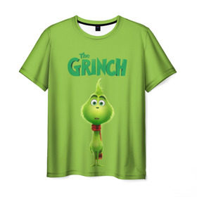 Мужская футболка 3D с принтом The Grinch в Петрозаводске, 100% полиэфир | прямой крой, круглый вырез горловины, длина до линии бедер | Тематика изображения на принте: grinch | гринч | новый год | рождество