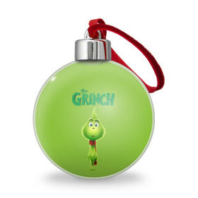 Ёлочный шар с принтом The Grinch в Петрозаводске, Пластик | Диаметр: 77 мм | Тематика изображения на принте: grinch | гринч | новый год | рождество