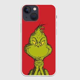 Чехол для iPhone 13 mini с принтом Grinch в Петрозаводске,  |  | grinch | гринч | новый год | рождество