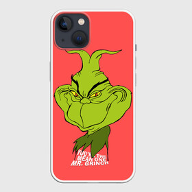 Чехол для iPhone 13 с принтом Mr. Grinch в Петрозаводске,  |  | grinch | гринч | новый год | рождество